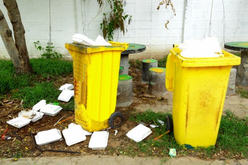 Recycling construction materials at a waste facility